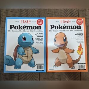 Pokemon Time Magazines - Special Edition featuring Squirtle and Charmander